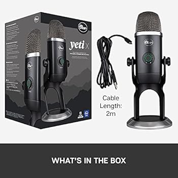 Logitech for Creators Blue Yeti X USB Microphone for Gaming
